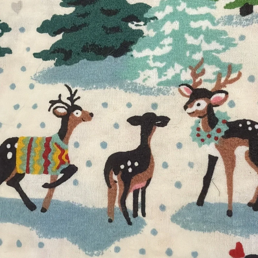 Cath Kidston Shine Bright Christmas Village Queen Flat Sheet 90